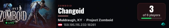 Changoid live status badge