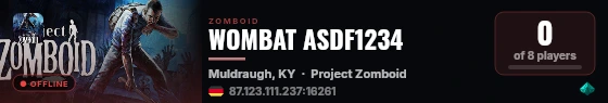 WOMBAT ASDF1234 live status badge