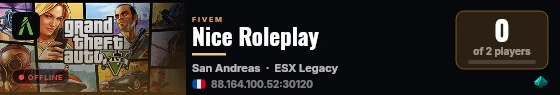 Nice Roleplay live status badge
