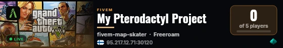 My Pterodactyl Project live status badge
