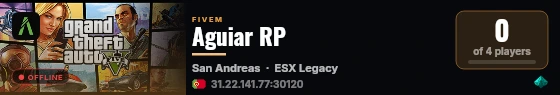 Aguiar RP live status badge