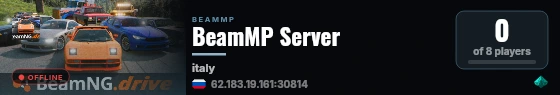 BeamMP Server live status badge