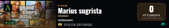 Marius sugrista live status badge