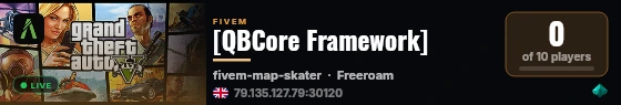 [QBCore Framework] live status badge