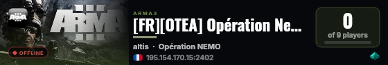 [FR][OTEA] Opération Nemo | ts3.otea.fr live status badge