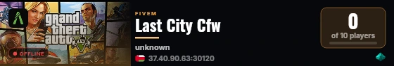 Last City Cfw live status badge