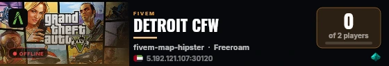 DETROIT CFW live status badge