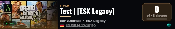 Test | [ESX Legacy] live status badge