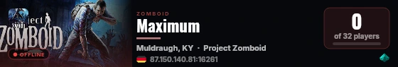 Maximum live status badge
