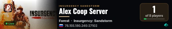 Alex Coop Server live status badge