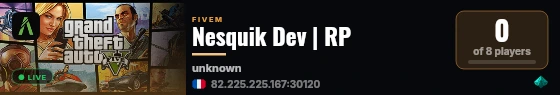 Nesquik Dev | RP  live status badge