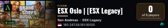 ESX Oslo | [ESX Legacy] live status badge