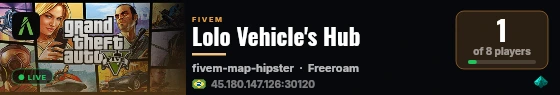 Lolo Vehicle's Hub live status badge
