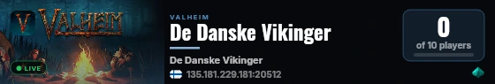 De Danske Vikinger live status badge