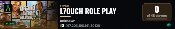 L7OUCH ROLE PLAY live status badge