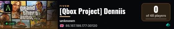 [Qbox Project] Denniis live status badge