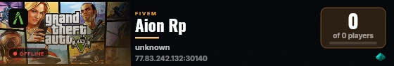 Aion Rp live status badge