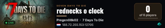 rednecks o clock live status badge