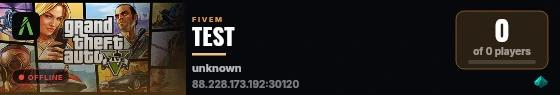 TEST live status badge