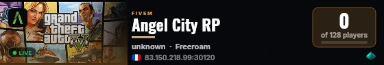 Angel City RP  live status badge
