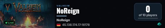 NoReign live status badge