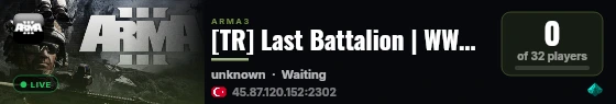 [TR] Last Battalion | WW2 MilSim & RP|discord.gg/lastbattalion live status badge