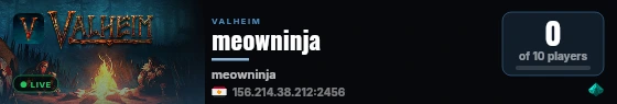 meowninja live status badge