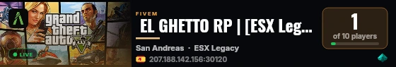  EL GHETTO RP | [ESX Legacy] live status badge