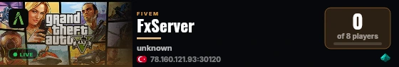 FxServer live status badge
