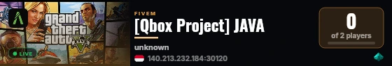 [Qbox Project] JAVA live status badge