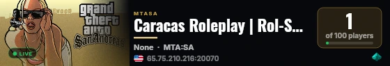 Caracas Roleplay | Rol-Serio | Trabajos | Policias | Bandas | live status badge