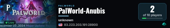 PalWorld-Anubis live status badge