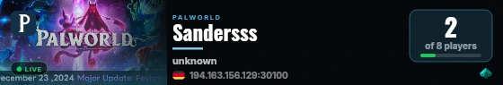 Sandersss live status badge