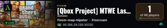 [Qbox Project] MTWE Last War3 live status badge