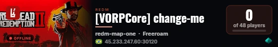 [VORPCore] change-me live status badge