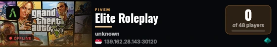 Elite Roleplay live status badge