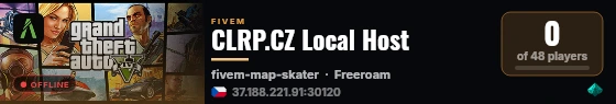 CLRP.CZ Local Host live status badge
