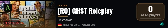 [RO] GHST Roleplay live status badge