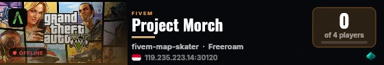 Project Morch live status badge