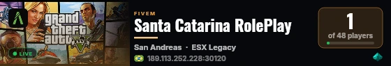 Santa Catarina RolePlay live status badge