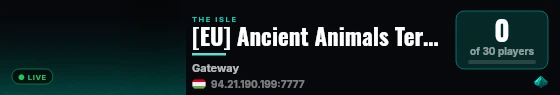 [EU] Ancient Animals Territory |NO RULES SERVER| live status badge