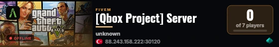 [Qbox Project] Server live status badge