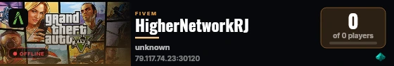 HigherNetworkRJ live status badge