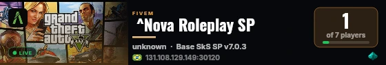  ^Nova Roleplay SP  live status badge