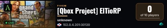 [Qbox Project] ElTioRP live status badge