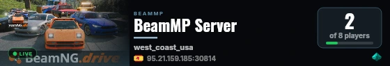 BeamMP Server live status badge