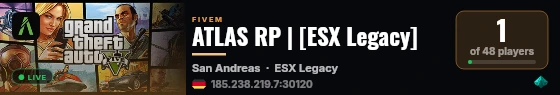 ATLAS RP | [ESX Legacy] live status badge
