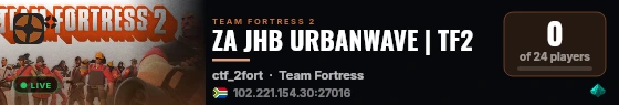 ZA JHB URBANWAVE | TF2 live status badge