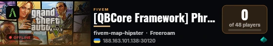 [QBCore Framework] Phronix-me live status badge