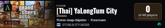 [Thai] YaLongTum City live status badge